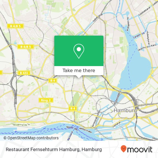 Restaurant Fernsehturm Hamburg map