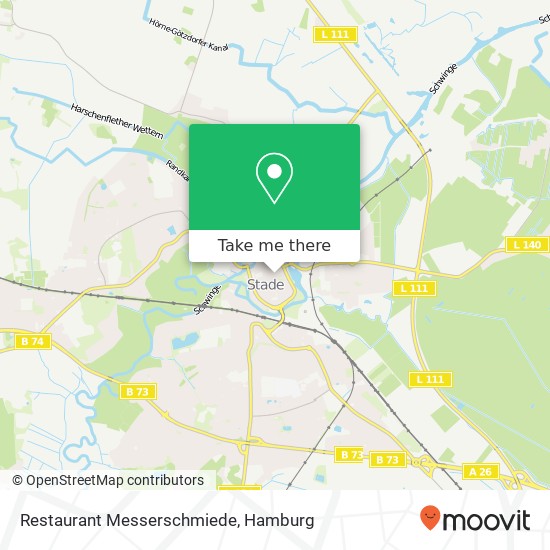 Restaurant Messerschmiede map