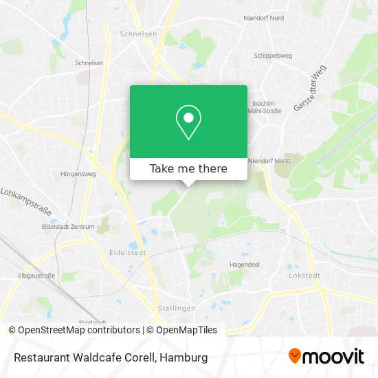 Карта Restaurant Waldcafe Corell