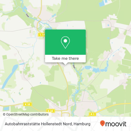 Autobahnraststätte Hollenstedt Nord map