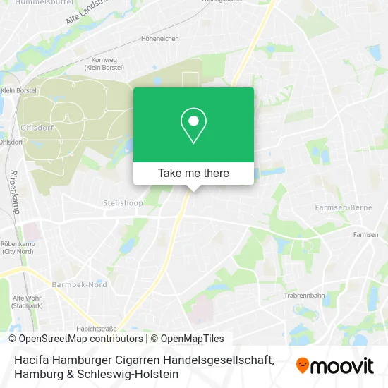 Карта Hacifa Hamburger Cigarren Handelsgesellschaft