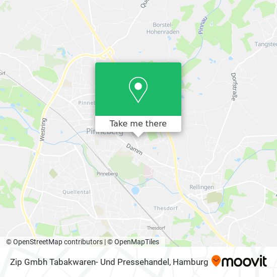 Zip Gmbh Tabakwaren- Und Pressehandel map