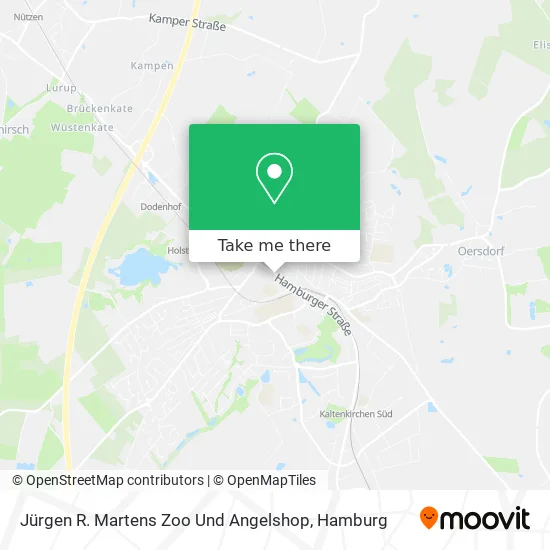 Карта Jürgen R. Martens Zoo Und Angelshop