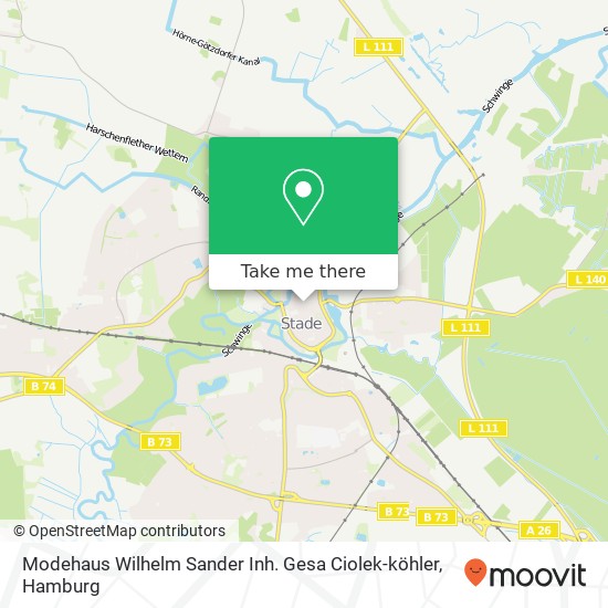 Карта Modehaus Wilhelm Sander Inh. Gesa Ciolek-köhler