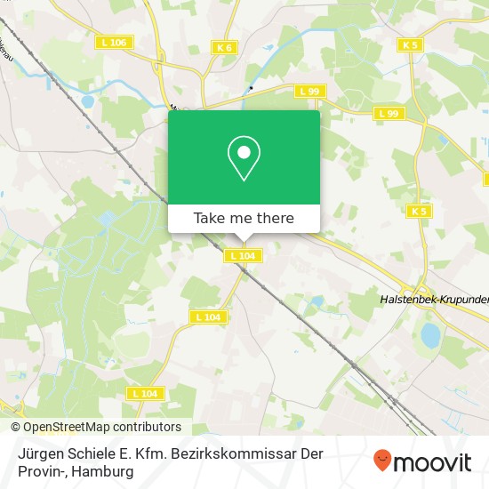 Карта Jürgen Schiele E. Kfm. Bezirkskommissar Der Provin-