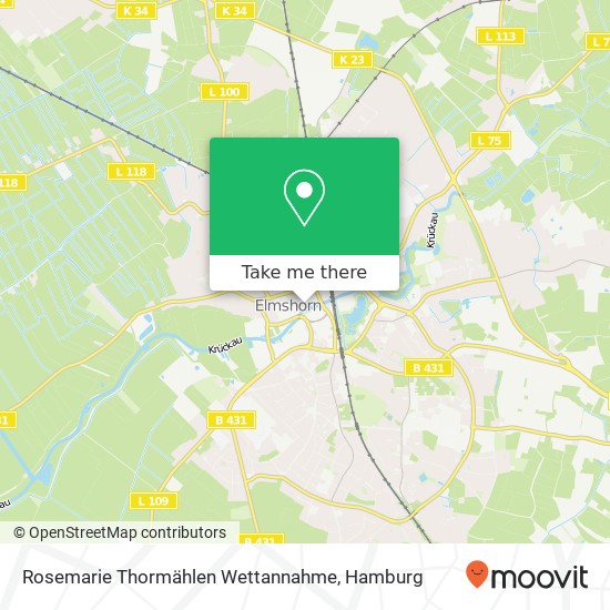 Rosemarie Thormählen Wettannahme map