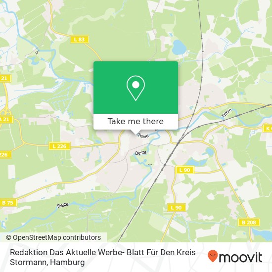 Redaktion Das Aktuelle Werbe- Blatt Für Den Kreis Stormann map