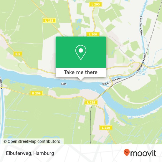 Elbuferweg map