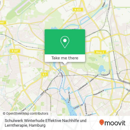 Schulwerk Winterhude Effektive Nachhilfe und Lerntherapie map