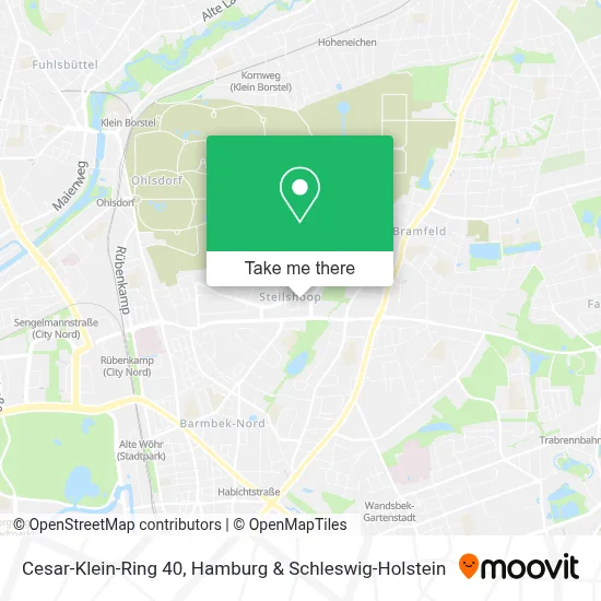 Cesar-Klein-Ring 40 map