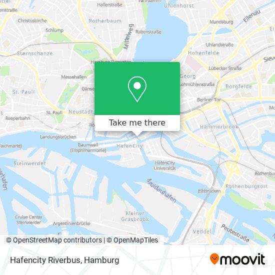 Hafencity Riverbus map