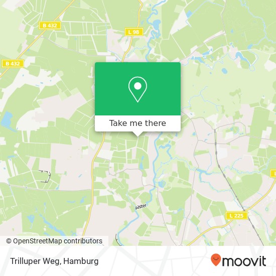 Trilluper Weg map