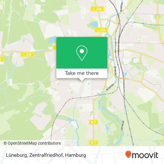 Lüneburg, Zentralfriedhof map