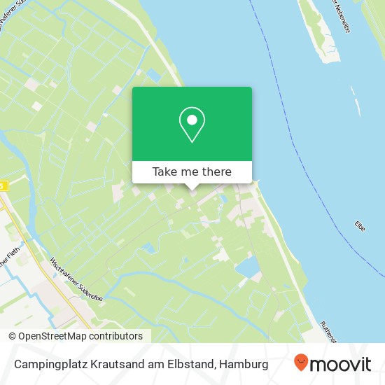 Campingplatz Krautsand am Elbstand map