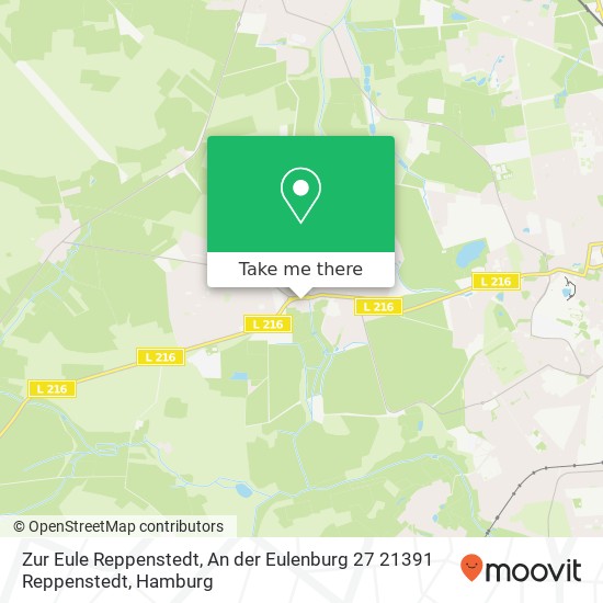 Карта Zur Eule Reppenstedt, An der Eulenburg 27 21391 Reppenstedt