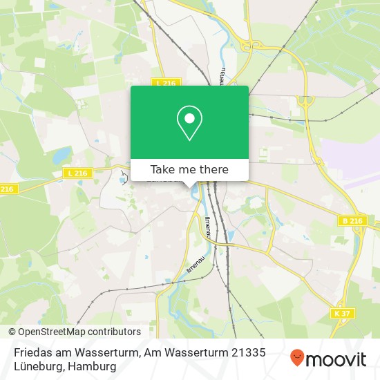 Friedas am Wasserturm, Am Wasserturm 21335 Lüneburg map