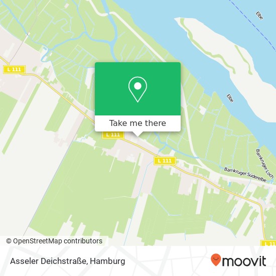 Asseler Deichstraße map