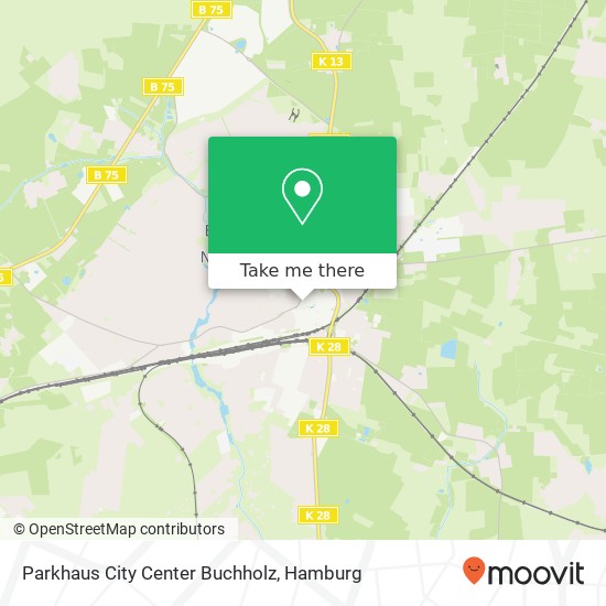 Parkhaus City Center Buchholz map