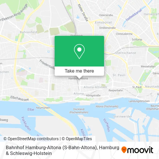 Карта Bahnhof Hamburg-Altona (S-Bahn-Altona)