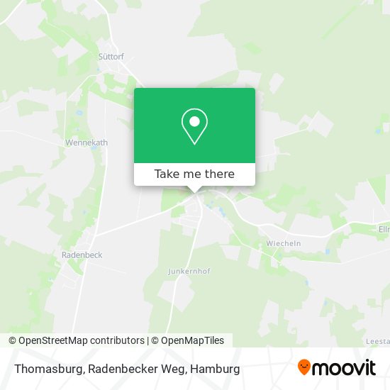 Thomasburg, Radenbecker Weg map