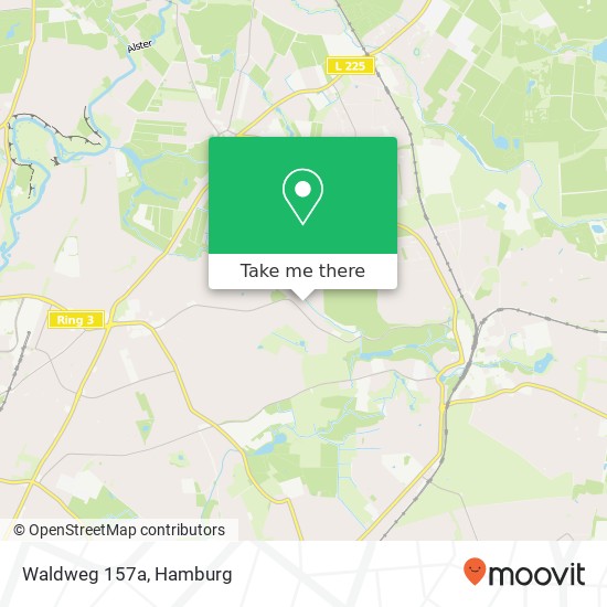 Waldweg 157a map