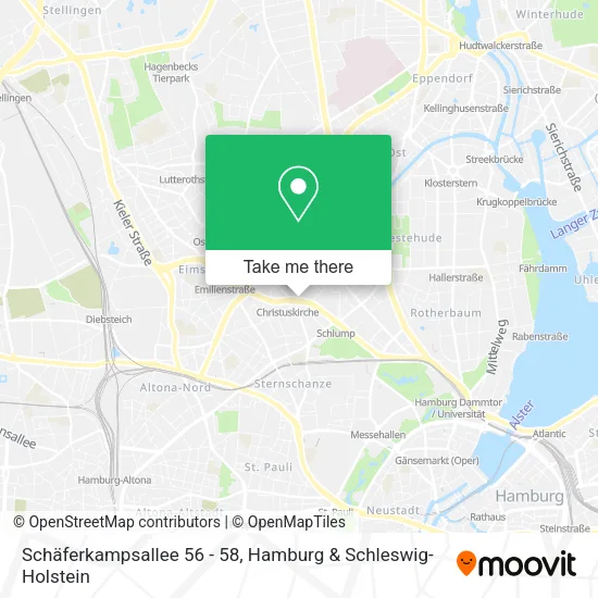 Карта Schäferkampsallee 56 - 58