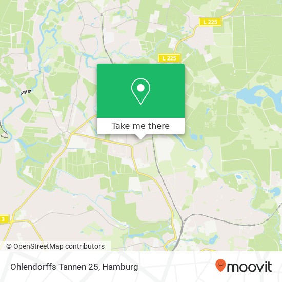 Ohlendorffs Tannen 25 map