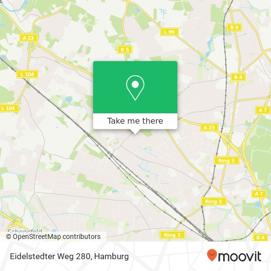 Eidelstedter Weg 280 map