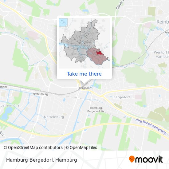 Hamburg-Bergedorf map