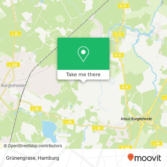 Grünengrase map