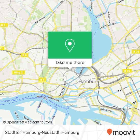 Stadtteil Hamburg-Neustadt map