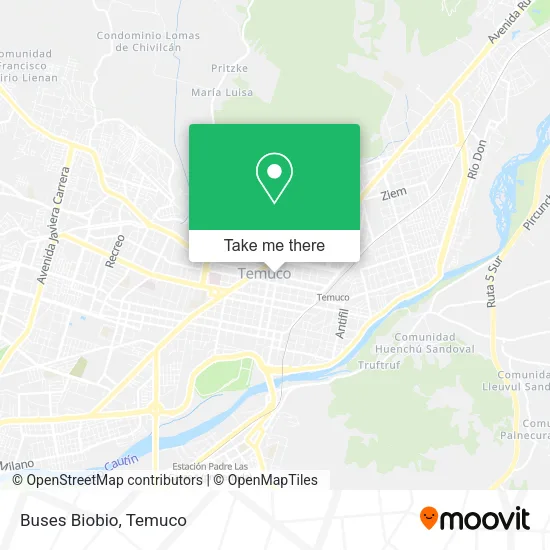 Buses Biobio map