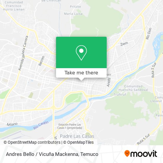 Andres Bello / Vicuña Mackenna map