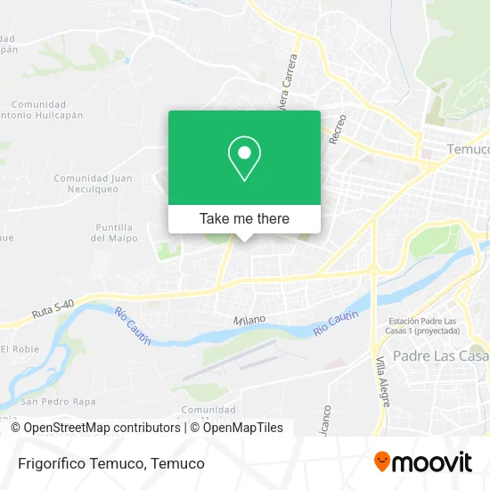 Frigorífico Temuco map