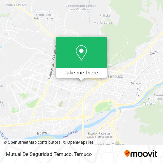 Mutual De Seguridad Temuco map
