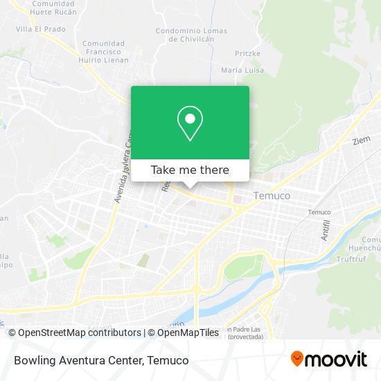 Mapa de Bowling Aventura Center