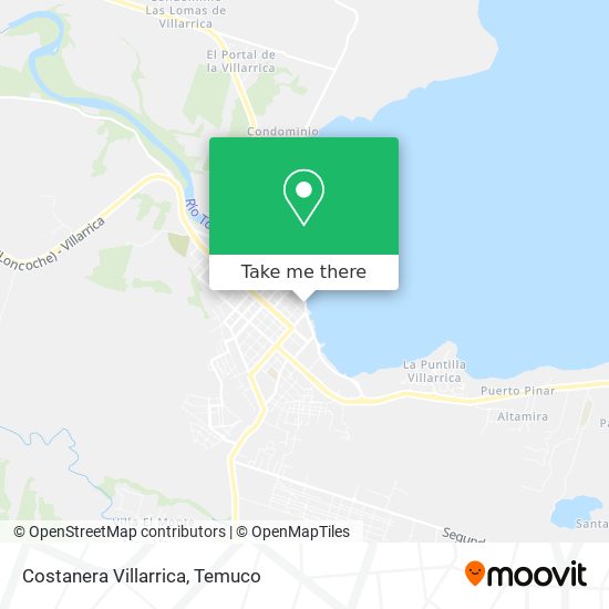 Mapa de Costanera Villarrica