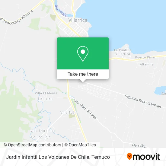 Jardin Infantil Los Volcanes De Chile map