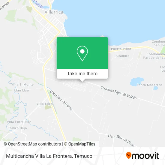 Multicancha Villa La Frontera map