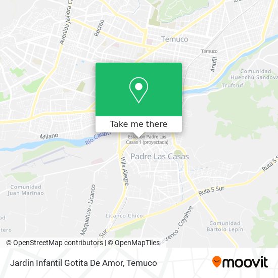 Jardin Infantil Gotita De Amor map