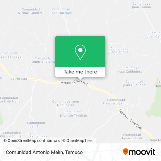 Comunidad Antonio Melín map