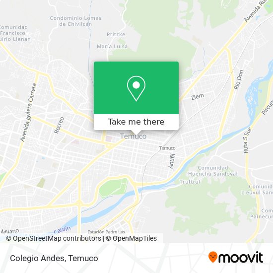 Colegio Andes map