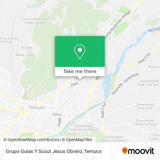 Grupo Guías Y Scout Jesus Obrero map