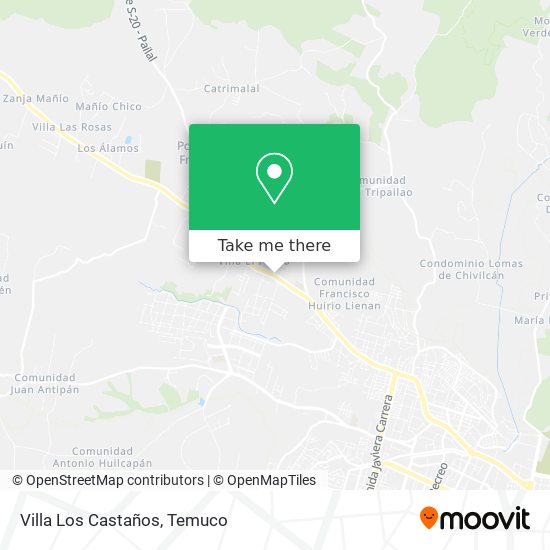 Villa Los Castaños map