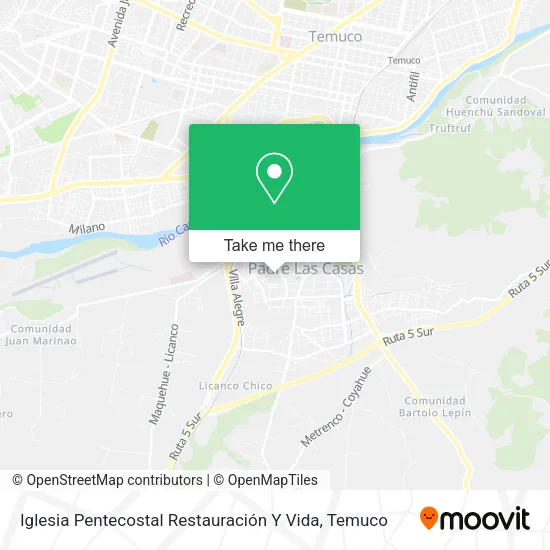 Iglesia Pentecostal Restauración Y Vida map