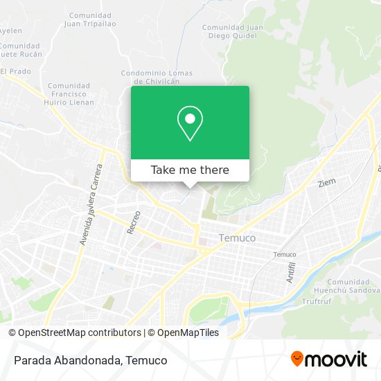 Mapa de Parada Abandonada