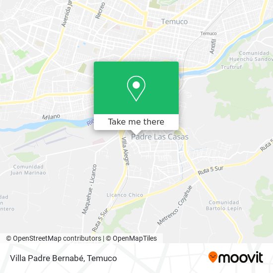 Villa Padre Bernabé map