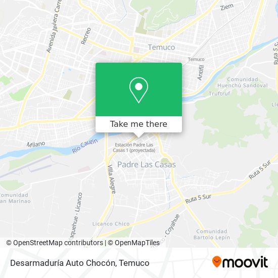 Mapa de Desarmaduría Auto Chocón