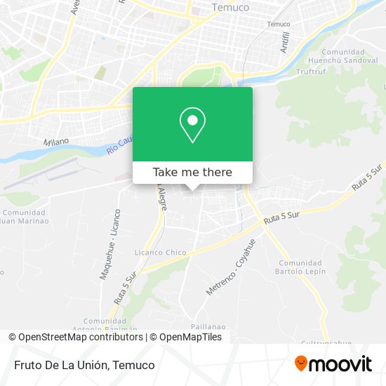 Mapa de Fruto De La Unión