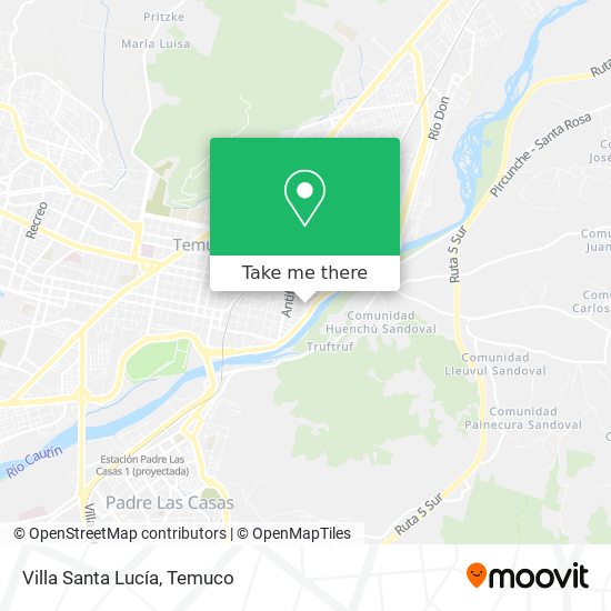 Mapa de Villa Santa Lucía